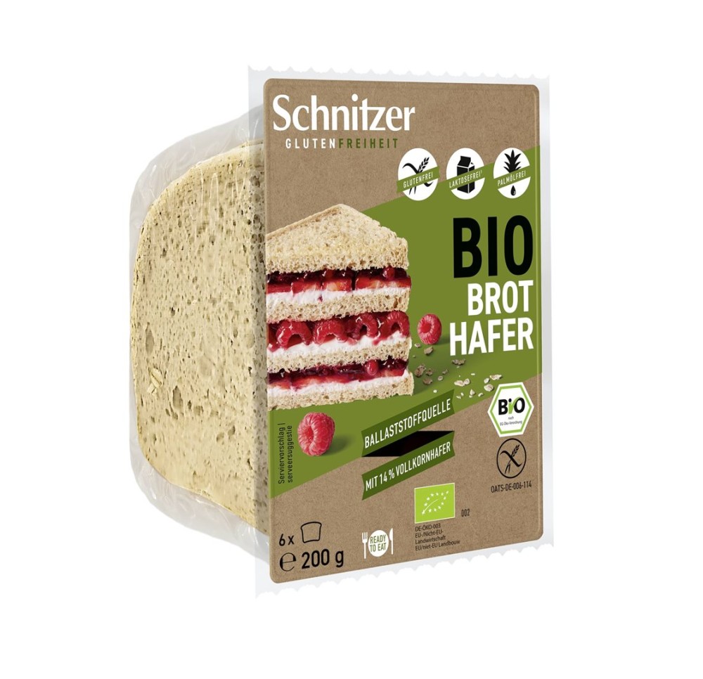 SCHNITZER Bio pain tranches avoine 200 g