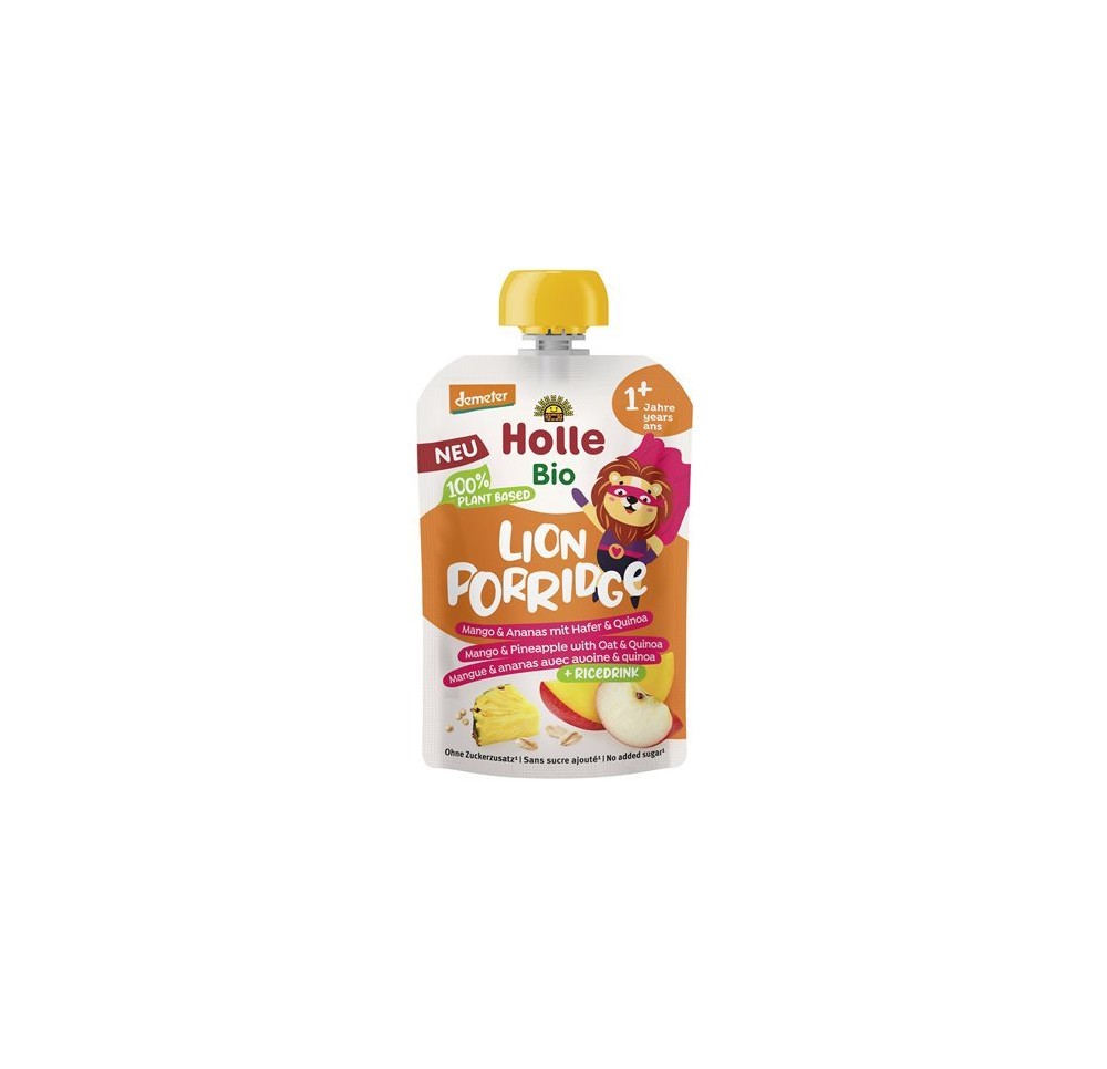 HOLLE Lion Porridge mangue anan avoine quin 110 g HOLLE Lion Porridge mangue anan avoine quin 110 g