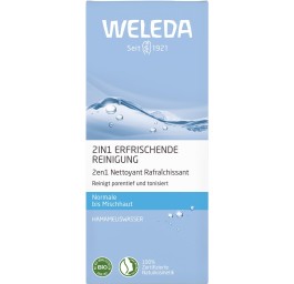 WELEDA 2en1 nettoyant rafraîchissant (n) fl 100 ml