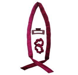 HERBA kit hair curler sans chaleur 4pce bordeaux