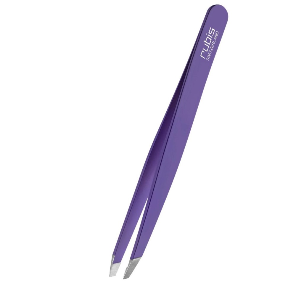 RUBIS pincette biseautée inox violet
