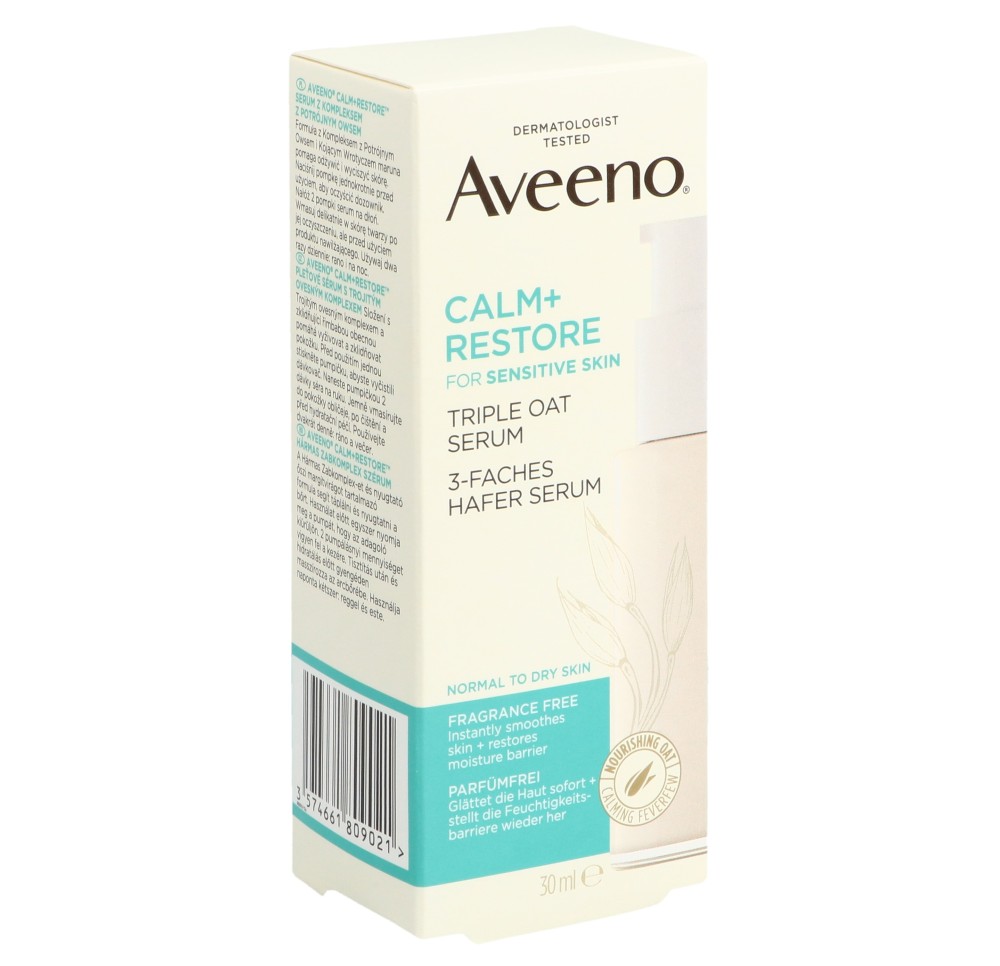AVEENO Calm+Restore sérum triple avoine 30 ml