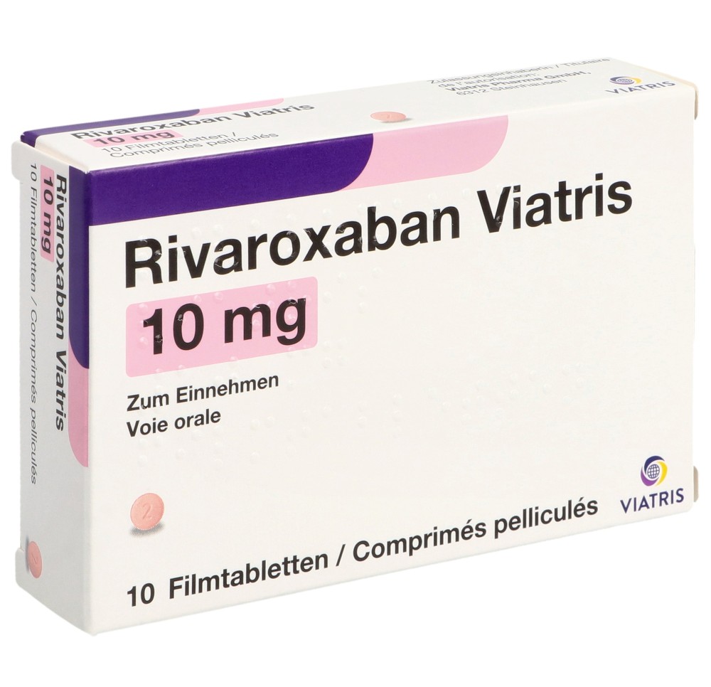 RIVAROXABAN Viatris cpr pell 10 mg 10 pce RIVAROXABAN Viatris cpr pell 10 mg 10 pce