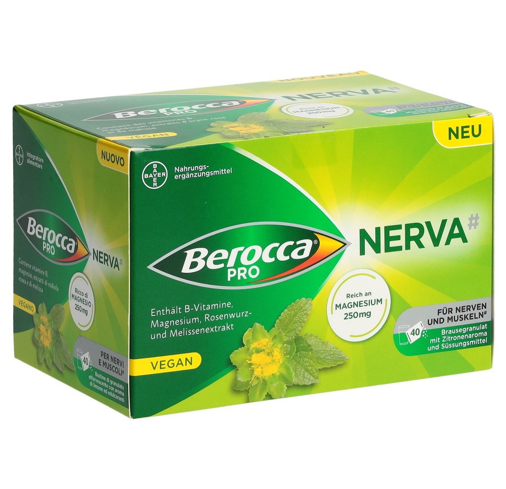 BEROCCA PRO NERVA gran eff sach 40 pce BEROCCA PRO NERVA gran eff sach 40 pce