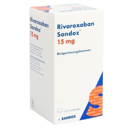 RIVAROXABAN Sandoz cpr pell 15 mg bte 100 pce