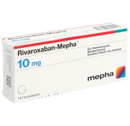 RIVAROXABAN Mepha cpr pell 10 mg 14 pce