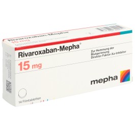 RIVAROXABAN Mepha cpr pell 15 mg 14 pce