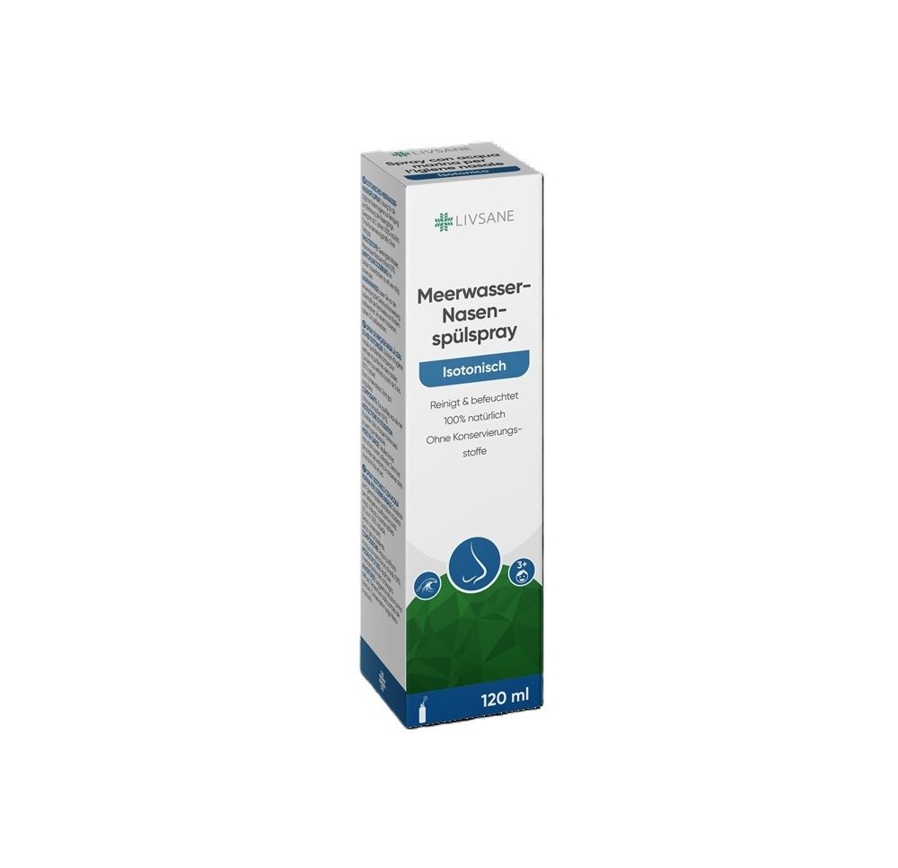 LIVSANE Spray nasal à l'eau de mer isoton 120 ml LIVSANE Spray nasal à l'eau de mer isoton 120 ml