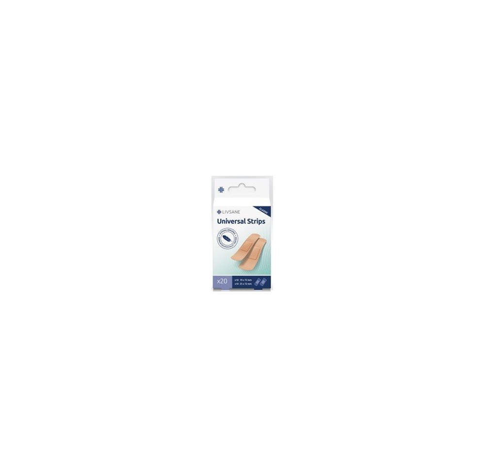 LIVSANE Classic pansements univer band 20 pce LIVSANE Classic pansements univer band 20 pce