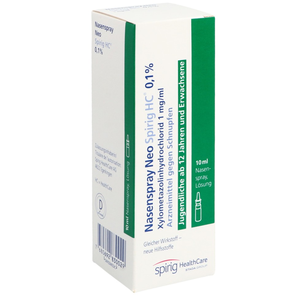 SPRAY NASAL NEO Spirig HC 0.1 % fl 10 ml SPRAY NASAL NEO Spirig HC 0.1 % fl 10 ml