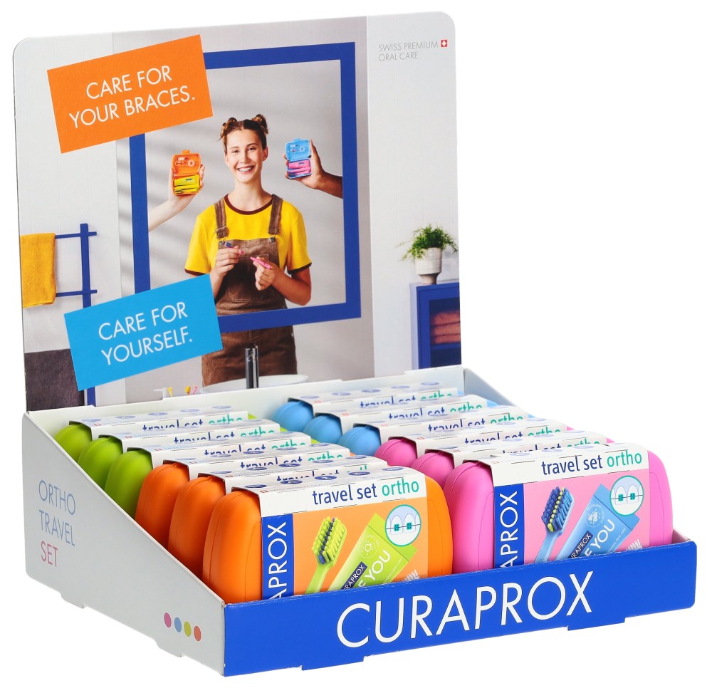 CURAPROX travel set ortho display ass pce