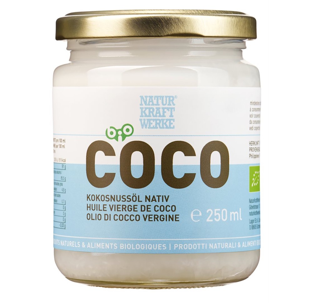 NATURKRAFTWERKE Huile de coco vier Demeter 250 ml