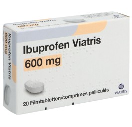 IBUPROFEN Viatris cpr pell 600 mg 20 pce