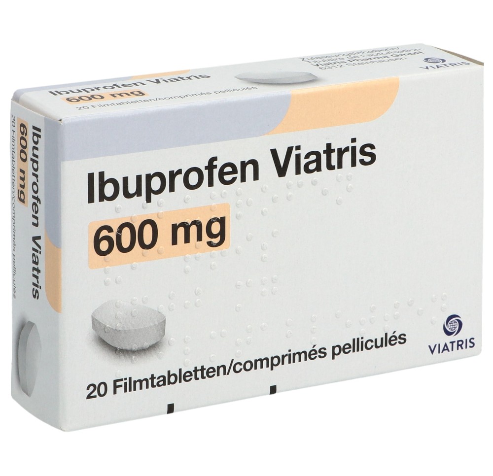 IBUPROFEN Viatris cpr pell 600 mg 20 pce IBUPROFEN Viatris cpr pell 600 mg 20 pce