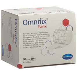 OMNIFIX adhésif non tissé 10cmx10m élastique blanc