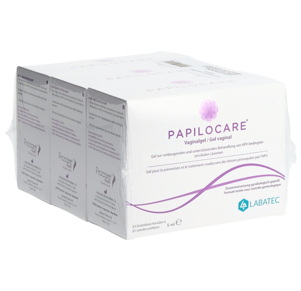 PAPILOCARE gel vaginal 63 x 5 ml