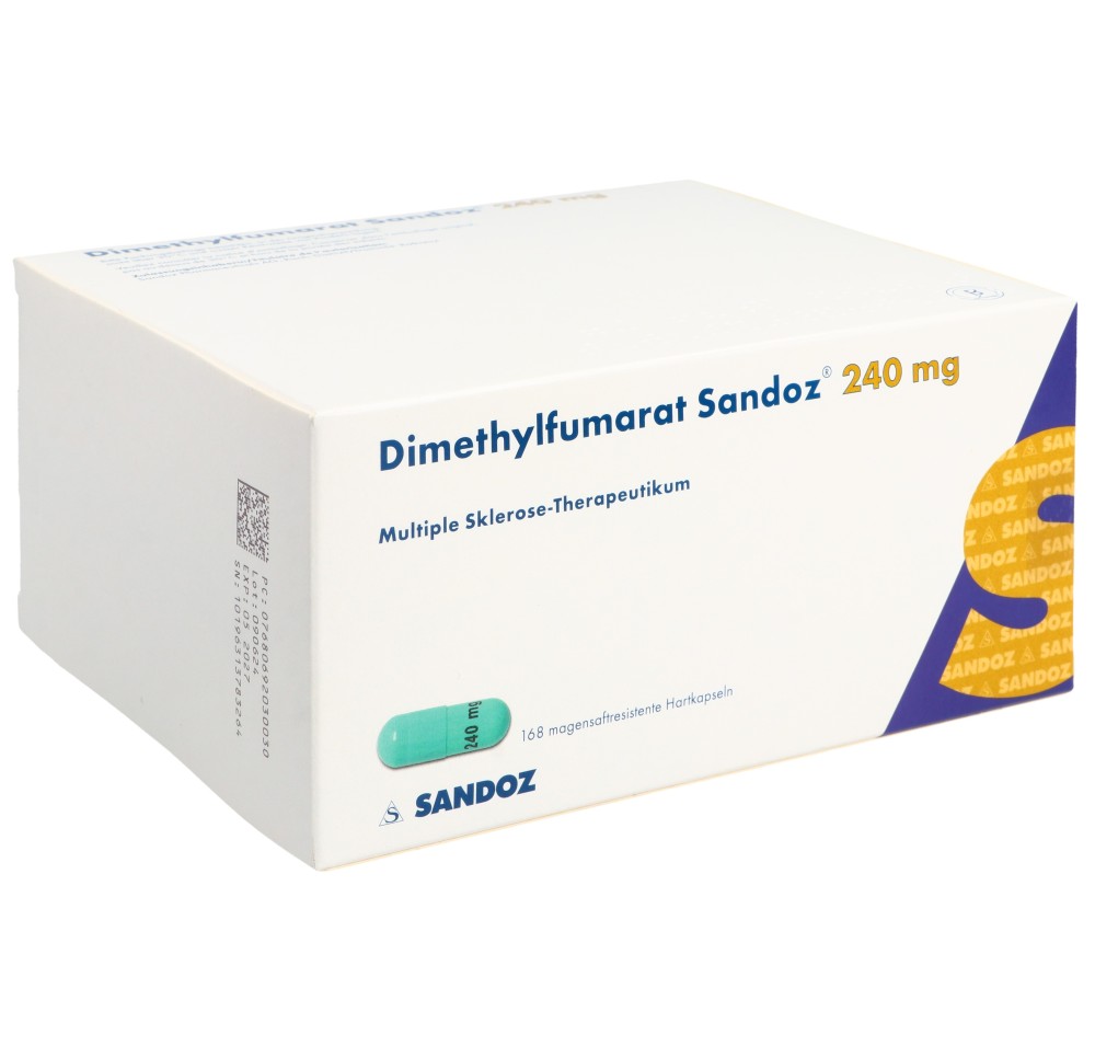DIMETHYLFUMARATE Sandoz caps 240 mg 168 pce DIMETHYLFUMARATE Sandoz caps 240 mg 168 pce