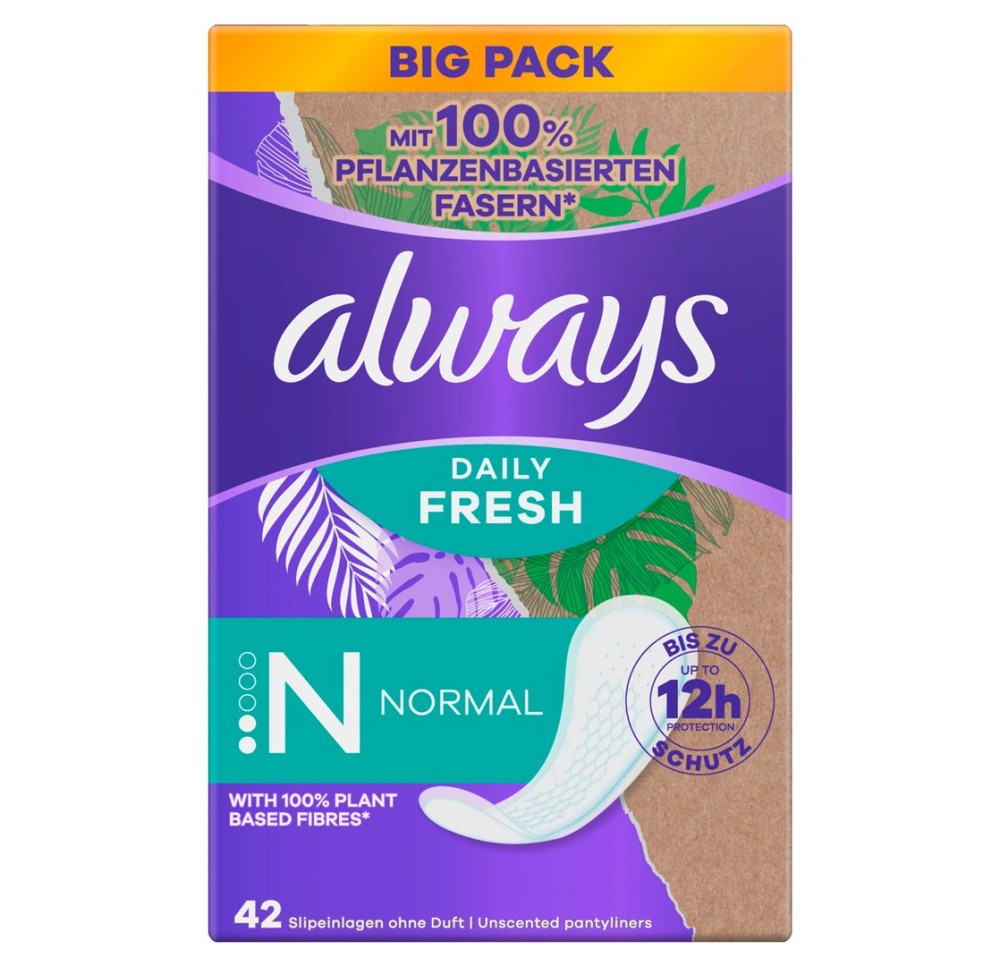 ALWAYS prot-slip Daily Fresh vég Nor BigP 42 pce