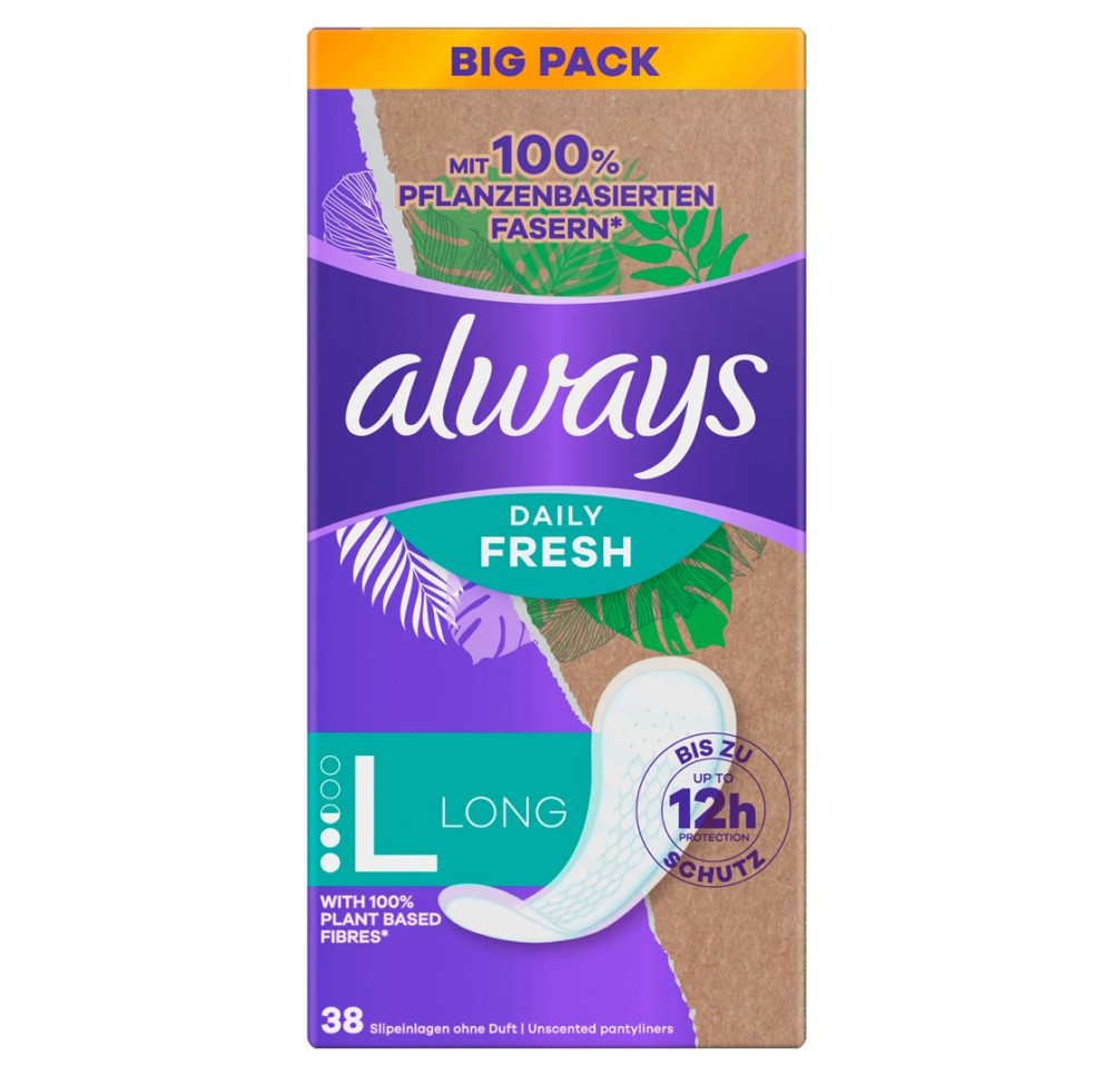 ALWAYS prot-slip Daily Fresh vég Long BigP 38 pce