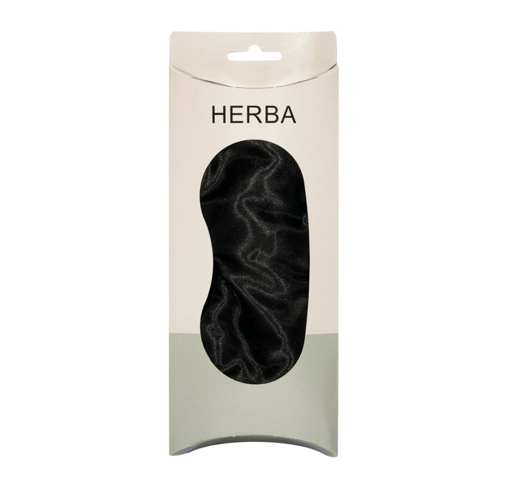 HERBA masque de sommeil 21x9cm noir