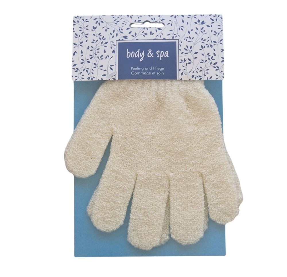 HERBA Body & Spa gants exfoliants beige