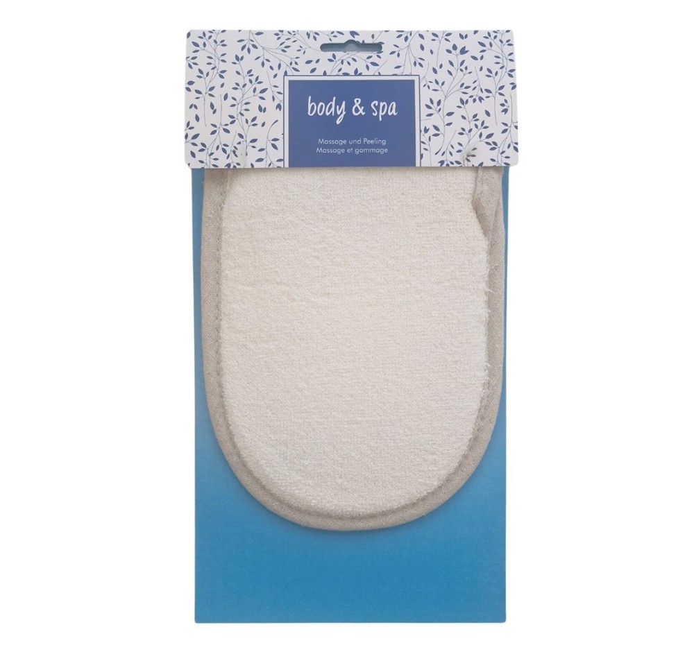 HERBA Body & Spa gants exfoliants bambou beige
