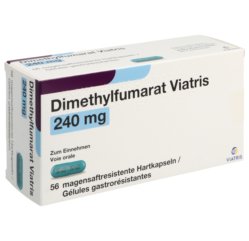 DIMETHYLFUMARAT Viatris caps 240 mg 56 pce DIMETHYLFUMARAT Viatris caps 240 mg 56 pce