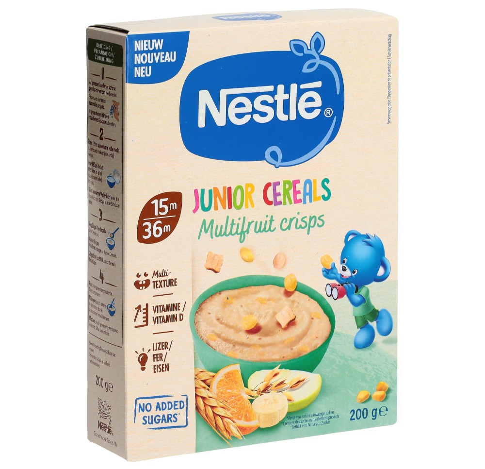 NESTLE Junior Cereals Crisps Multifruit 200 g