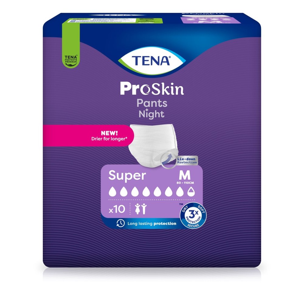 TENA Pants Night Super M 80-110cm 4 x 10 pce