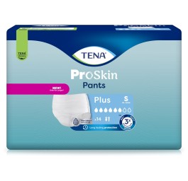 TENA Pants Plus S 65-85cm (nouv) 4 x 14 pce