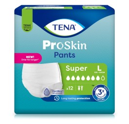 TENA Pants Super L 100-135cm (nouv) 4 x 12 pce