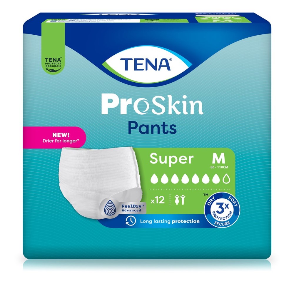 TENA Pants Super M 80-110cm (nouv) 4 x 12 pce TENA Pants Super M 80-110cm (nouv) 4 x 12 pce