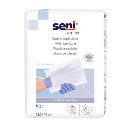 SENI Care gants de toilette non plas n 50 pce