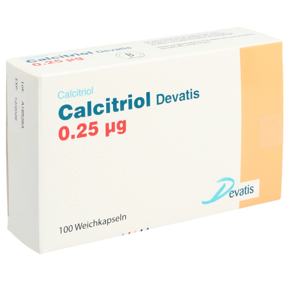 CALCITRIOL Devatis caps moll 0.25 mcg 100 pce