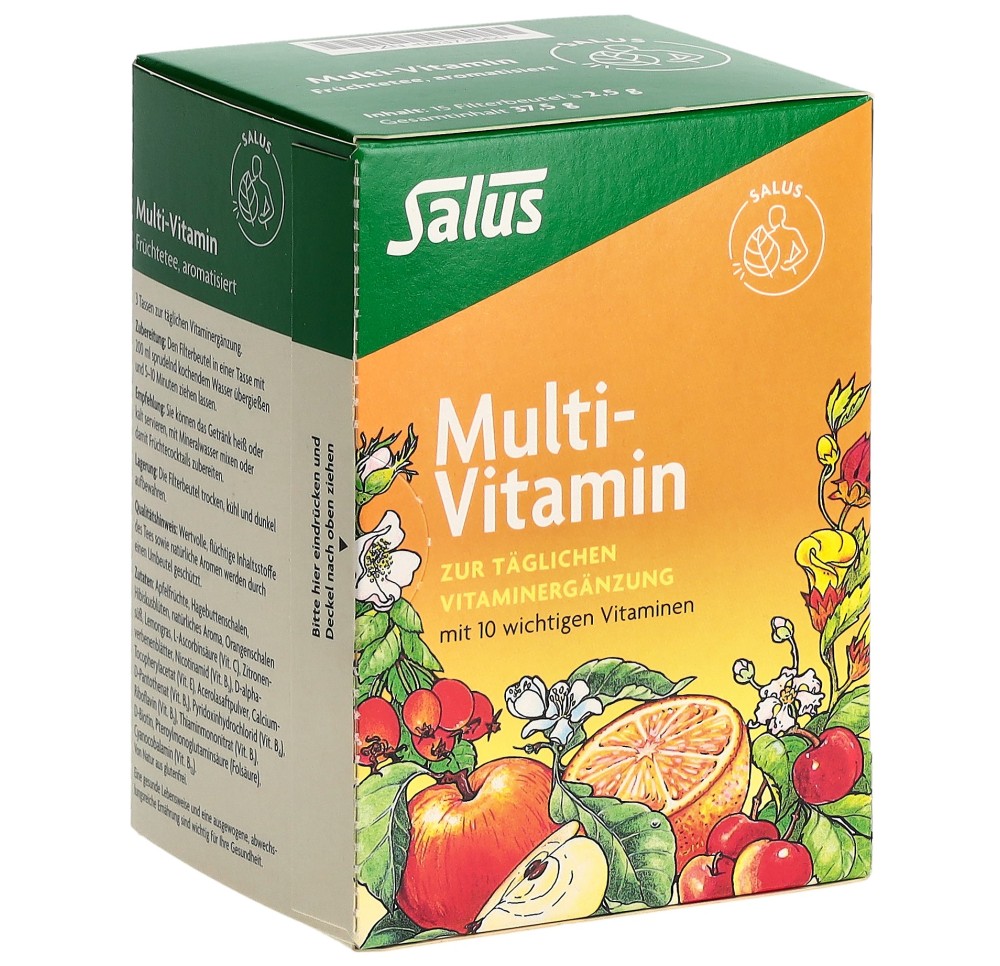 SALUS Multi-Vitamines tisane de fruit sach 15 pce SALUS Multi-Vitamines tisane de fruit sach 15 pce
