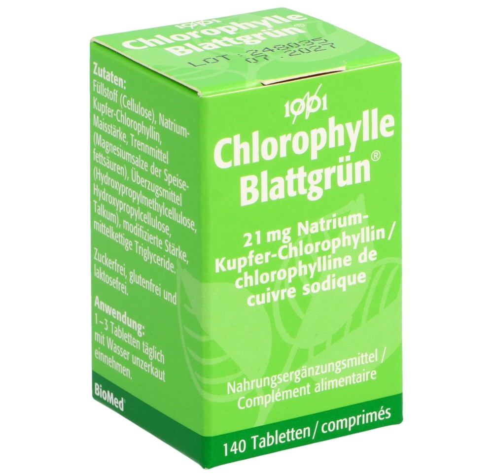 CHLOROPHYLLE 1001 cpr pell fl verre 140 pce CHLOROPHYLLE 1001 cpr pell fl verre 140 pce