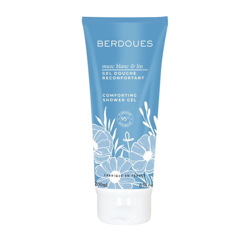 BERDOUES Musc Blanc & Lin Shower Gel 200 ml