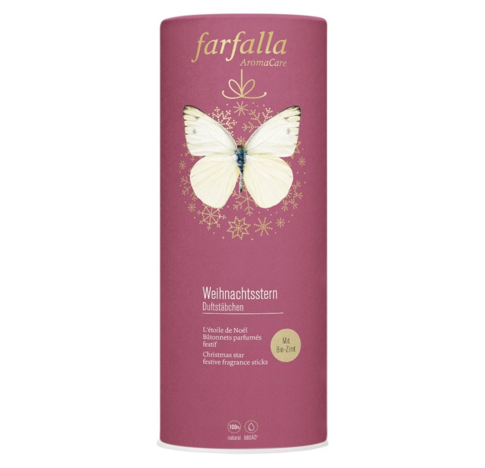 FARFALLA Bâtonnets parfumés étoile de Noël 150 ml