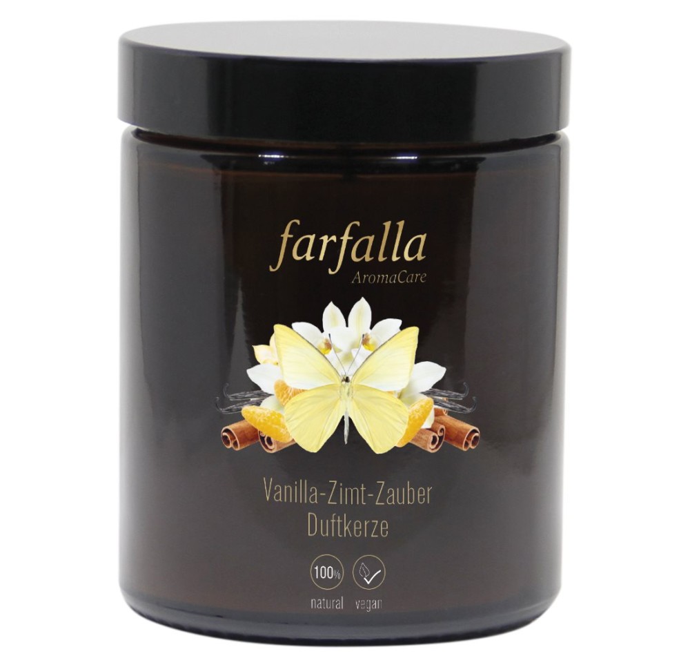FARFALLA Bougie parfumée enchant vanille-cannelle