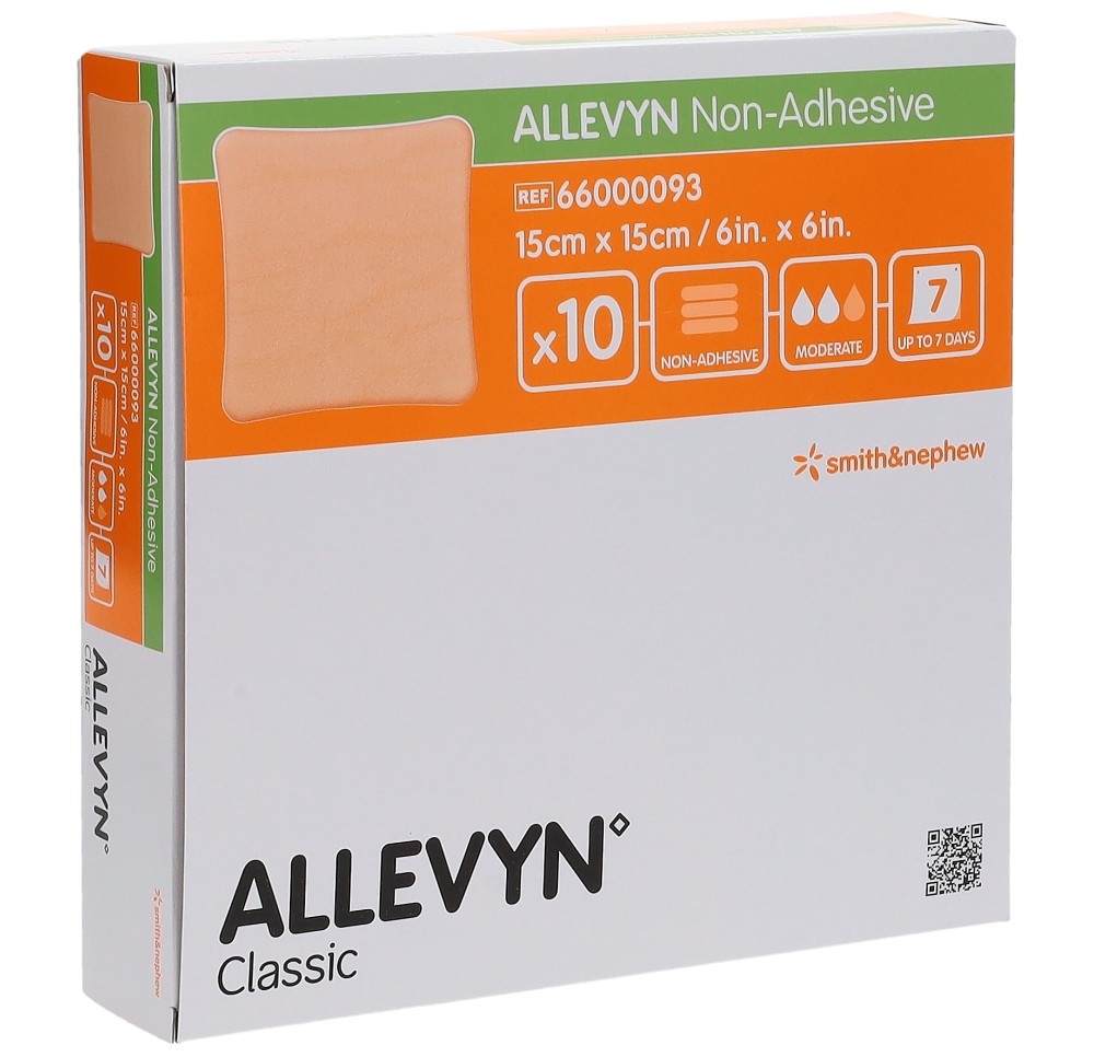 ALLEVYN NON-ADH pansement 15x15cm (n) 10 pce ALLEVYN NON-ADH pansement 15x15cm (n) 10 pce