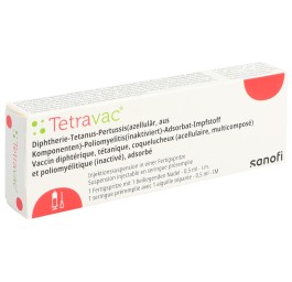 TETRAVAC susp inj av 1 aiguille ser pré 0.5 ml