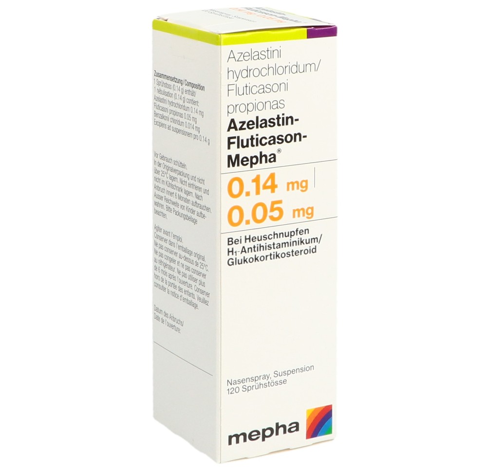 AZELASTIN FLUTICASON Mepha 0.14/0.05mg 23 ml