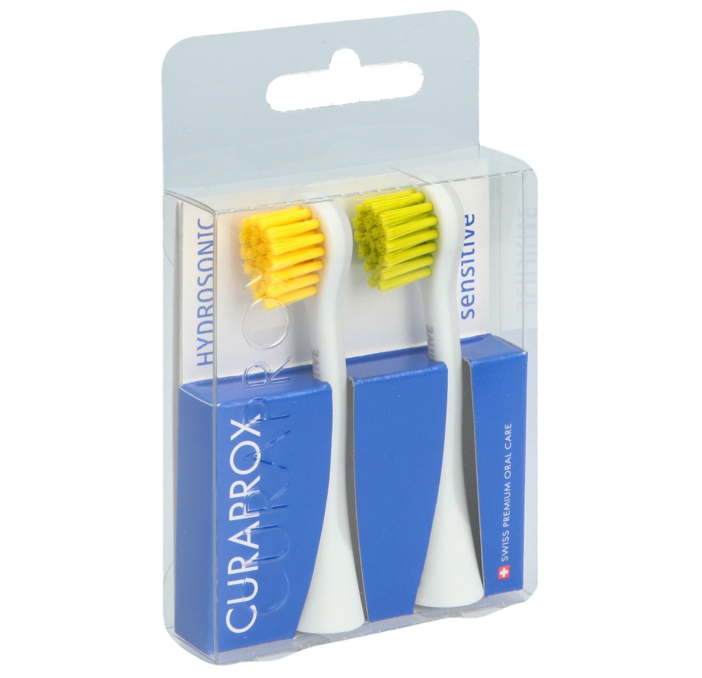 CURAPROX Hydrosonic bro rech se jaune-vert 1 paire