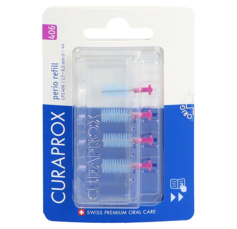 CURAPROX CPS 406 Perio refill 4x fushia