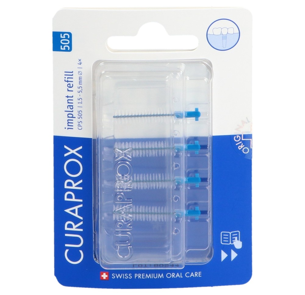 CURAPROX CPS 505 Implant refill 4x bleu