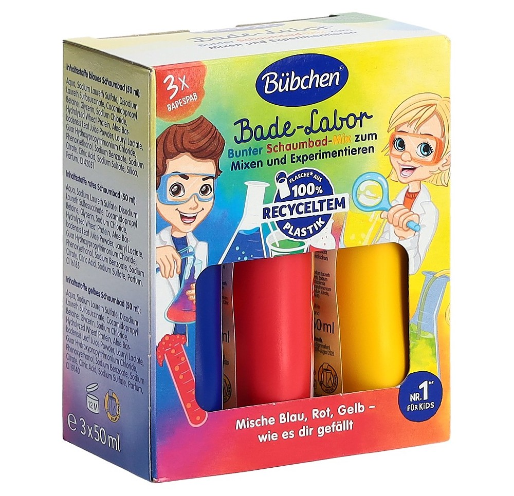 BÜBCHEN Bad-Labor Schaumbad-Mix bunt fl 150 ml