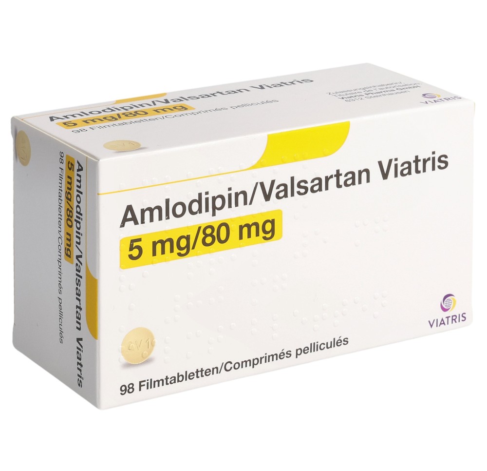 AMLODIPIN VALSARTAN Viatris cpr pell 5/80 98 pce AMLODIPIN VALSARTAN Viatris cpr pell 5/80 98 pce