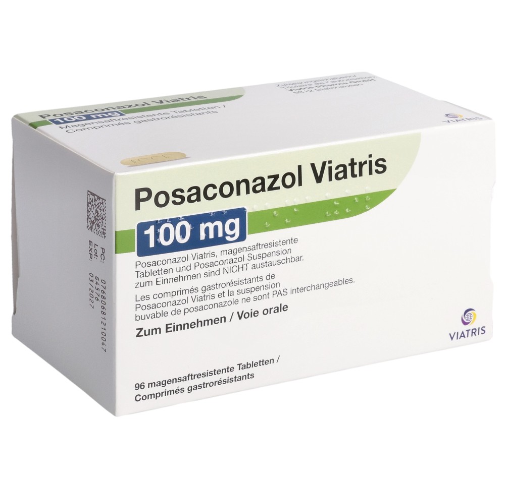 POSACONAZOL Viatris cpr pell 100 mg 96 pce POSACONAZOL Viatris cpr pell 100 mg 96 pce