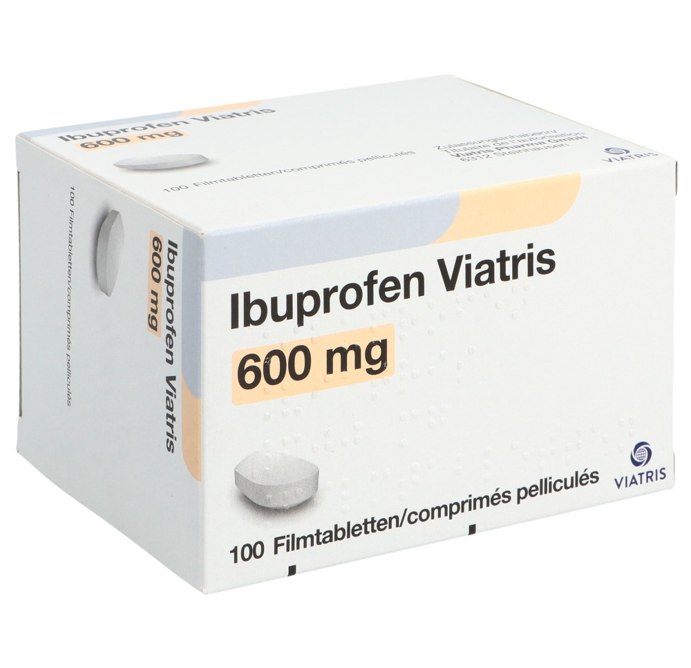 IBUPROFEN Viatris cpr pell 600 mg 100 pce IBUPROFEN Viatris cpr pell 600 mg 100 pce