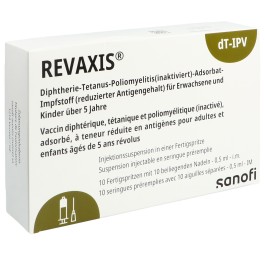 REVAXIS susp inj av 1 aiguille 10 ser pré 0.5 ml